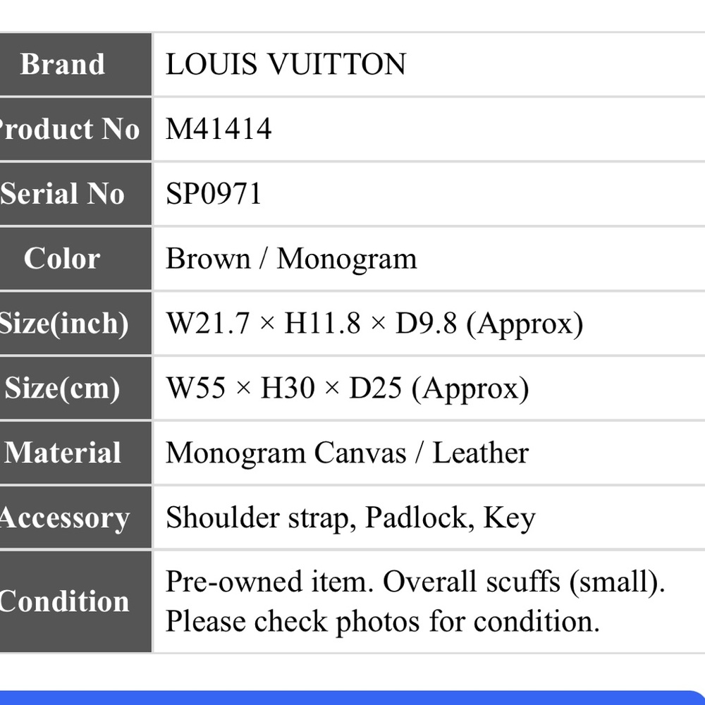 Louis Vuitton Brown Monogram Duffel Bag - Picture 16 of 16